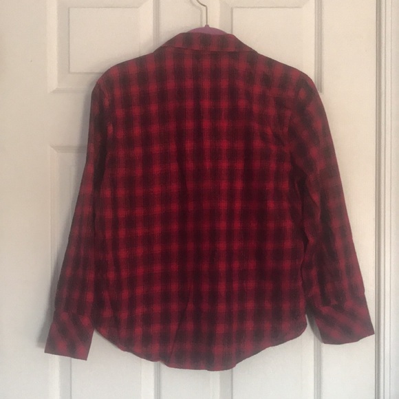 Victoria’s Secret sparkle plaid pajama top small - Picture 2 of 5